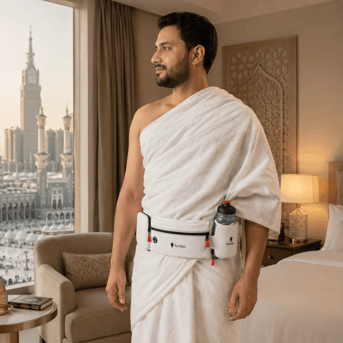 Ceinture Ihram TechSlim — Imperméable avec porte-bouteille