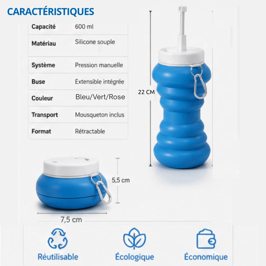 Bidet portable rétractable