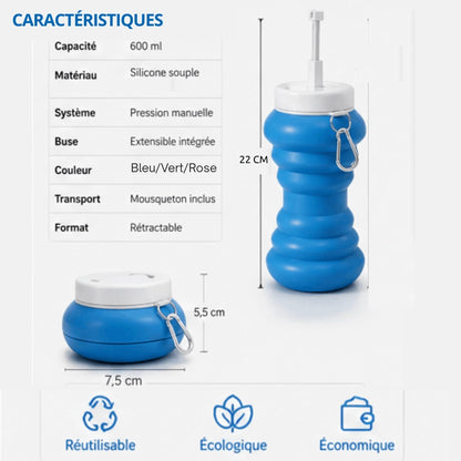 Bidet portable rétractable