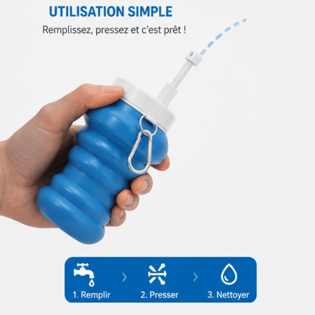 Bidet portable rétractable